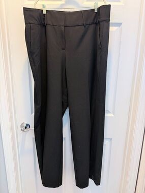 Lane Bryant Black wide leg Dress Pants with built-in tummy control.  Tall.